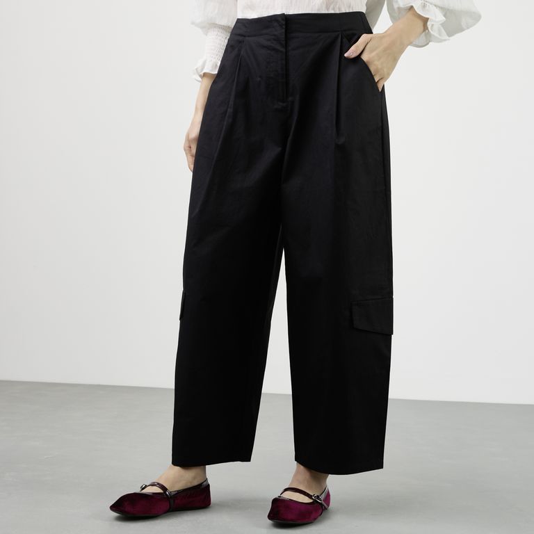 Pantalón Balloon Tiro Alto Mujer