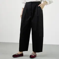 BASEMENT - Pantalón Balloon Tiro Alto Mujer
