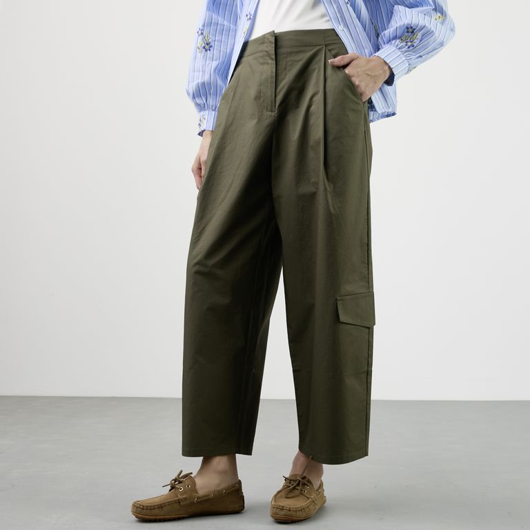 Pantalón Balloon Tiro Alto Mujer