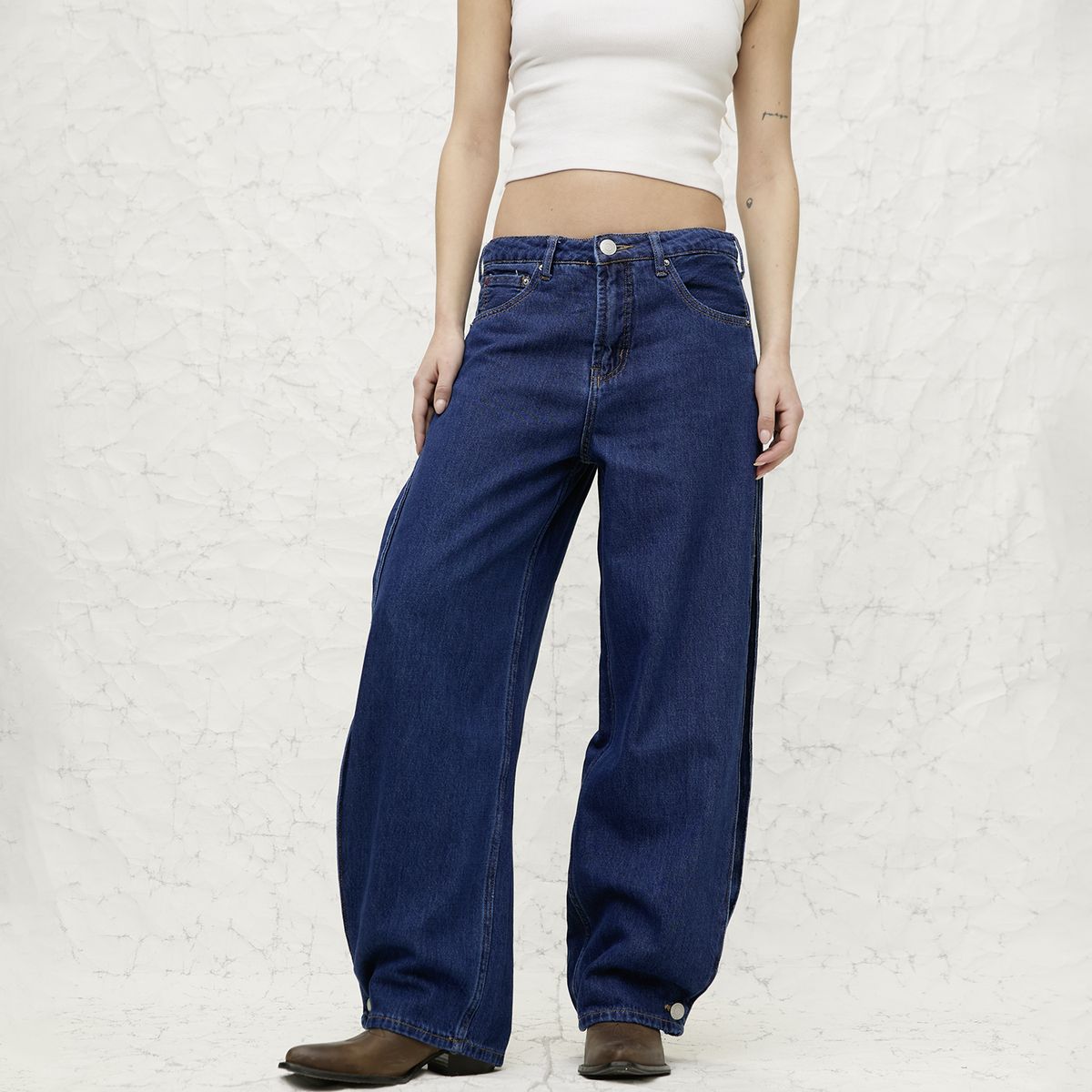 AMERICANINO - Jeans Wide Leg Mujer Americanino