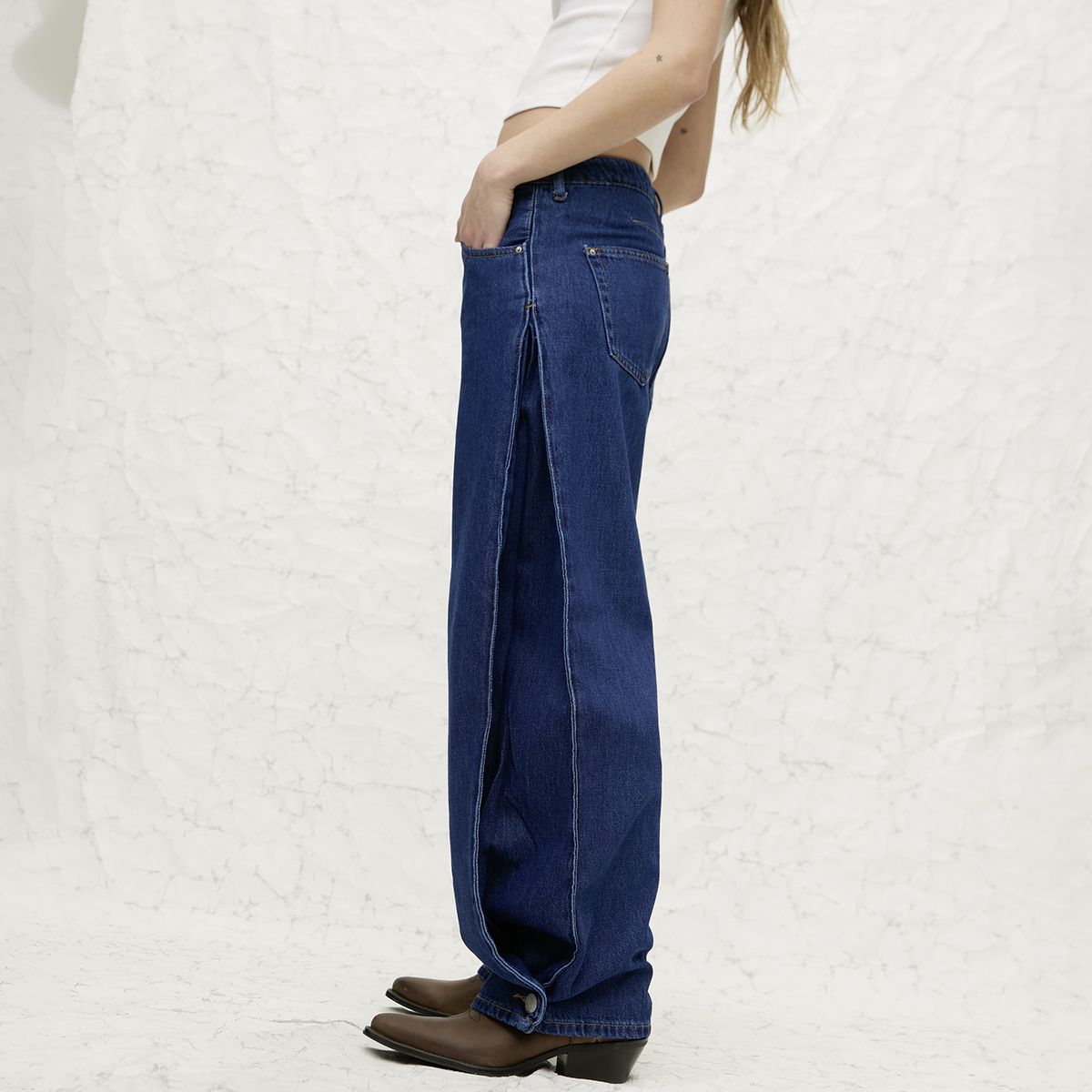 AMERICANINO - Jeans Wide Leg Mujer Americanino