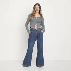 SYBILLA - Jeans Tiro Medio Mujer