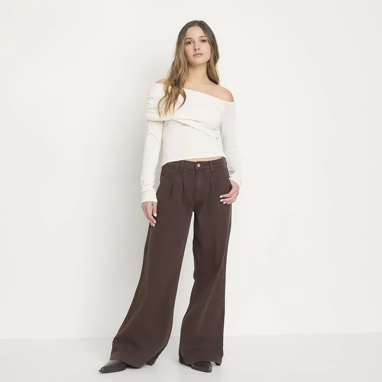Jeans Tiro Medio Mujer