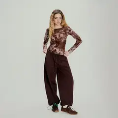 SYBILLA - Pantalón Tiro Medio Mujer
