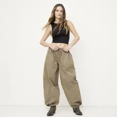 SYBILLA - Pantalón Tiro Medio Mujer
