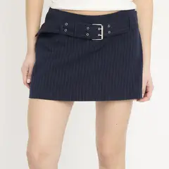 SYBILLA - Falda Short Cinturón Mujer