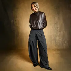 SYBILLA - Pantalón Tiro Medio Mujer