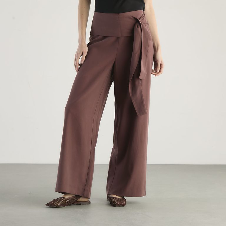 Pantalón Lazo Tiro Alto Mujer