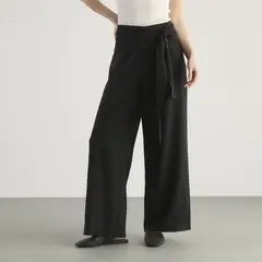 BASEMENT - Pantalón Lazo Tiro Alto Mujer