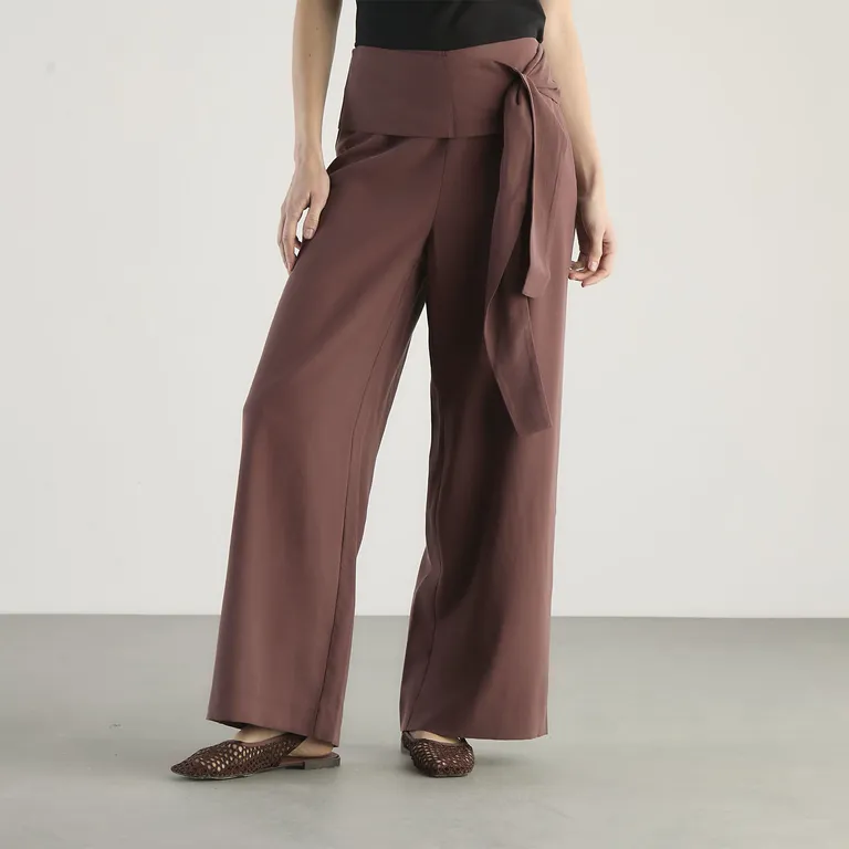 Pantalón Lazo Tiro Alto Mujer