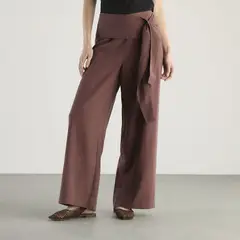 BASEMENT - Pantalón Lazo Tiro Alto Mujer