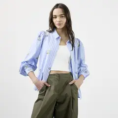 BASEMENT - Blusa Rayas Mujer
