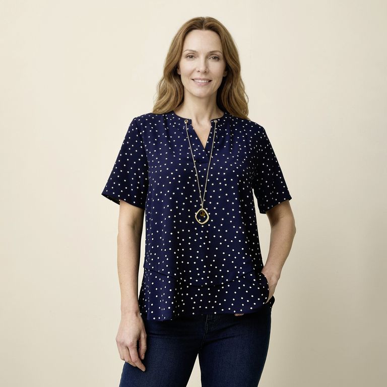 Blusa Manga Corta Mujer S.Cocci