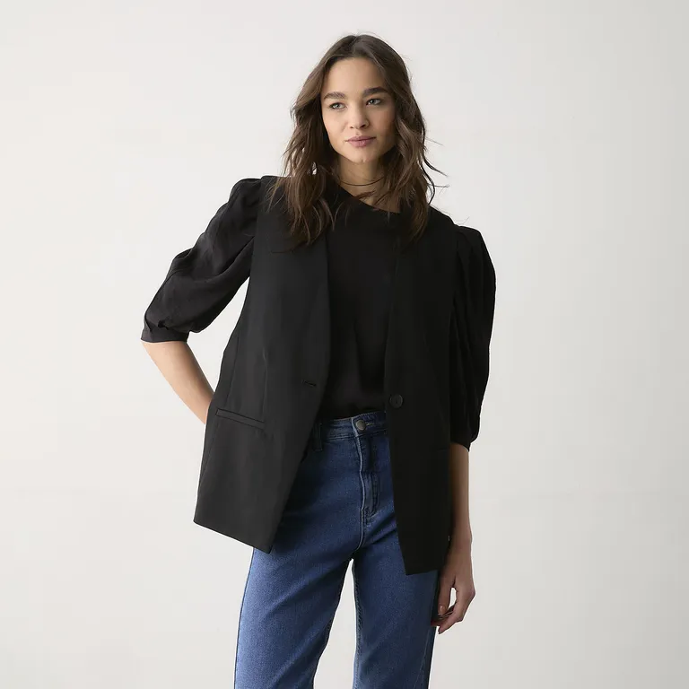 Blazer Sin Mangas Mujer Basmenet