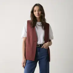 BASEMENT - Blazer Sin Mangas Mujer Basmenet