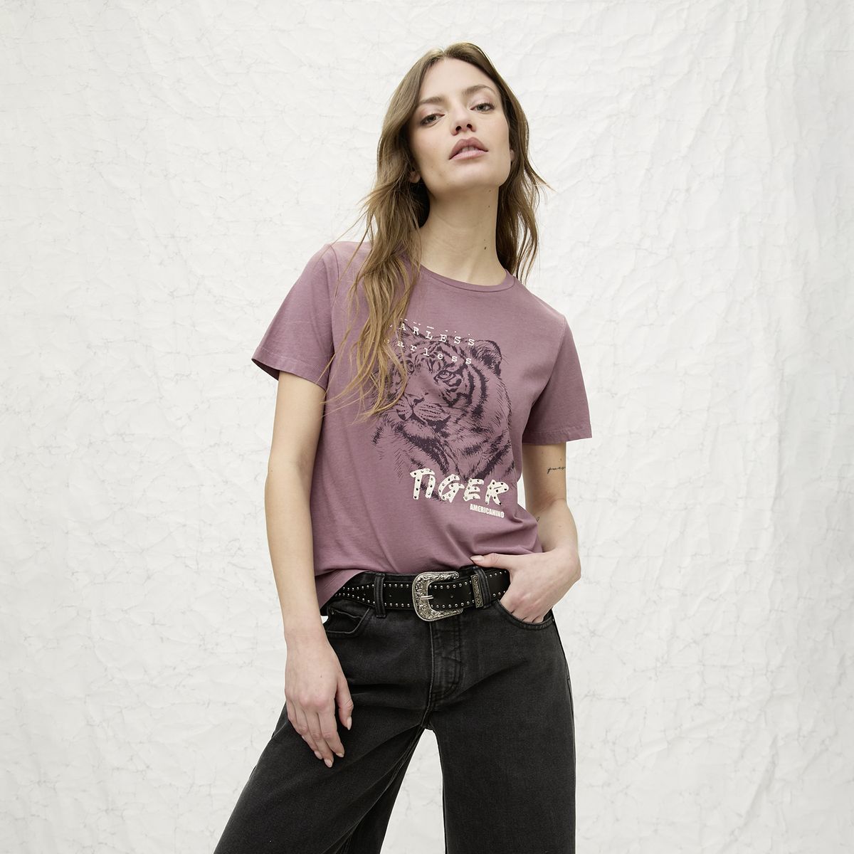 AMERICANINO - Polera Logo Mujer Americanino