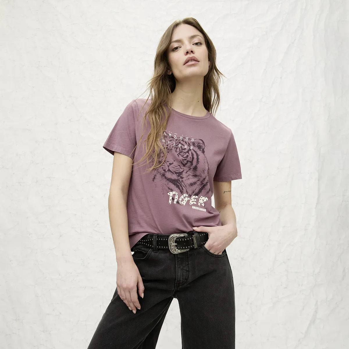 AMERICANINO - Polera Logo Mujer Americanino