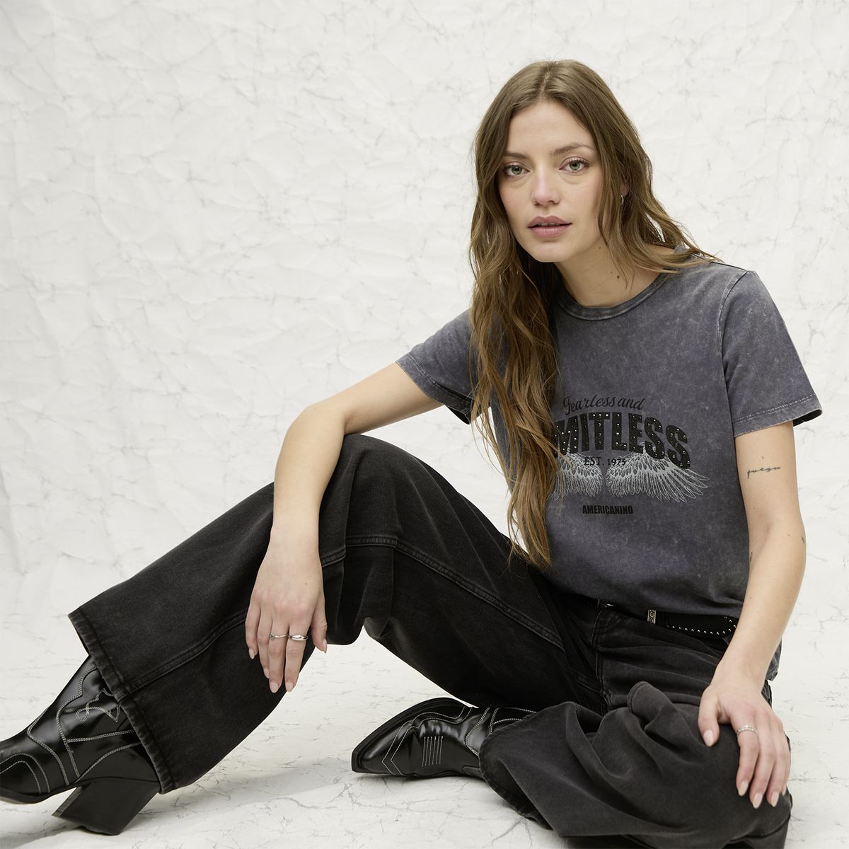 AMERICANINO - Polera Logo Mujer Americanino