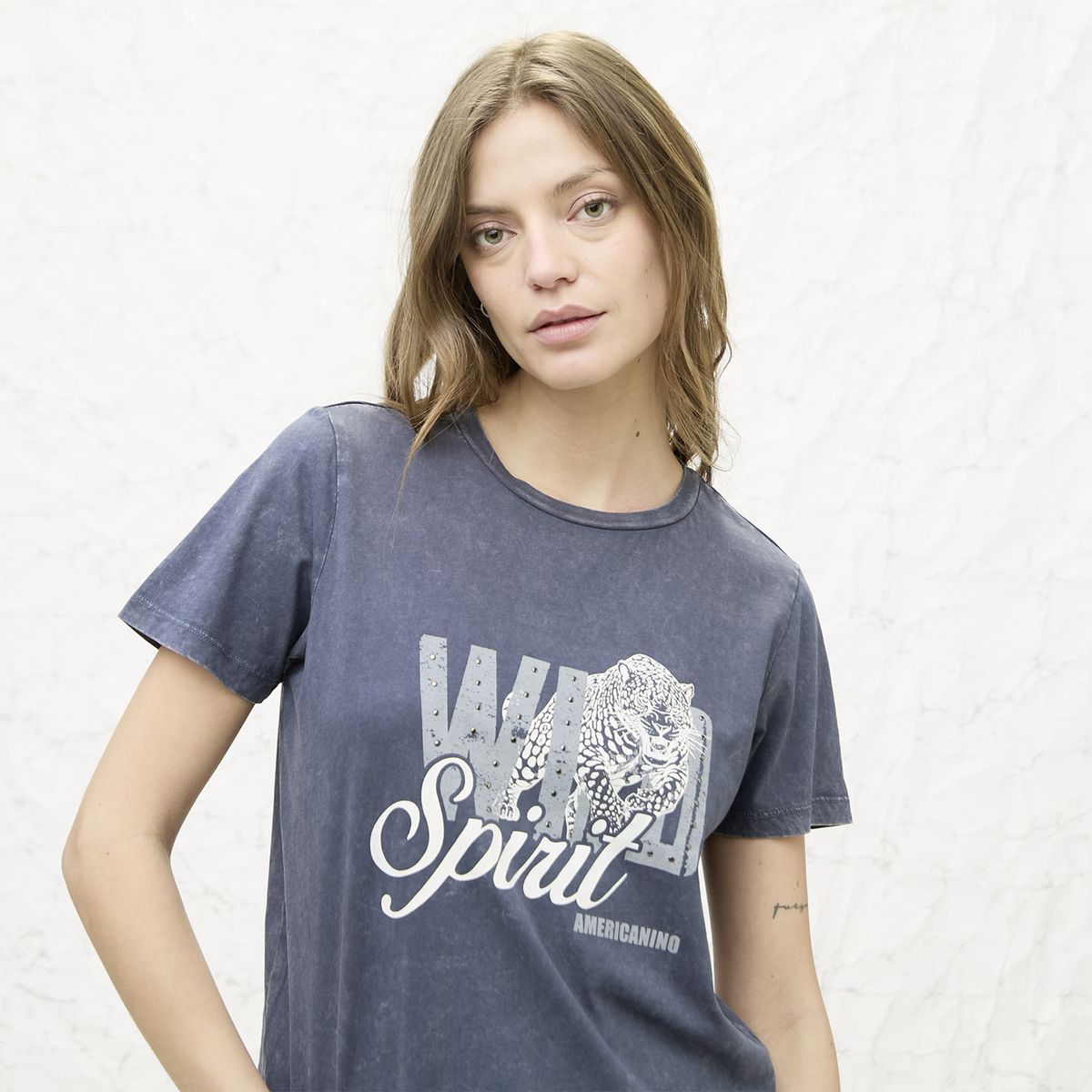 AMERICANINO - Polera Logo Mujer Americanino