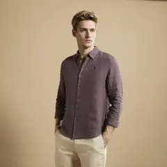 WOLF&HANK - Camisa 100% Lino Europeo Hombre Wolf and Hank