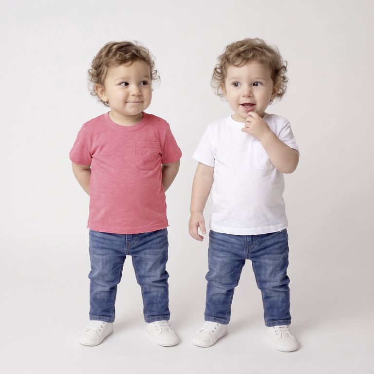 Pack 2 Poleras Manga Corta Bebé Niño