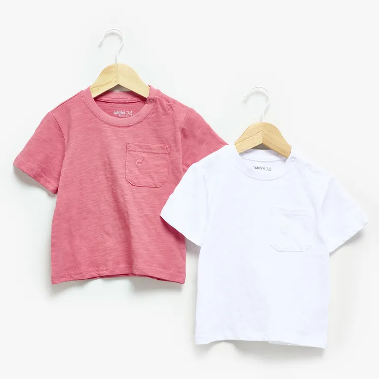 Pack 2 Poleras Manga Corta Bebé niño