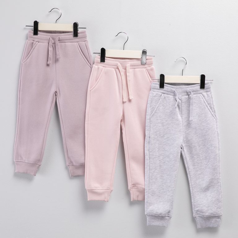 Pack De 3 Pantalones De Buzo Bebé Niña