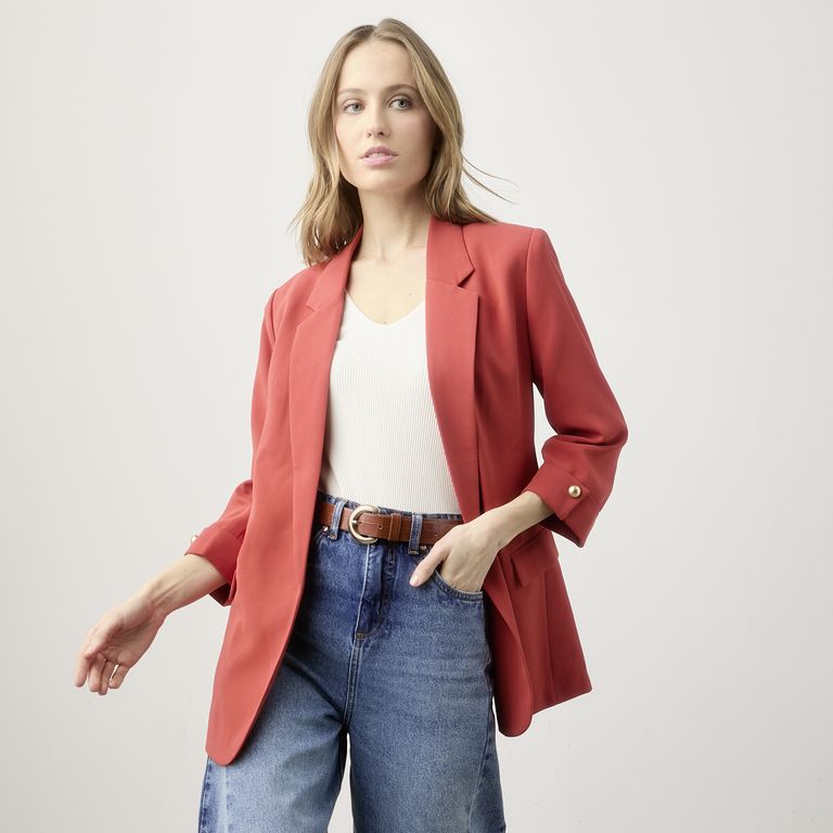 Blazer Recto Mujer