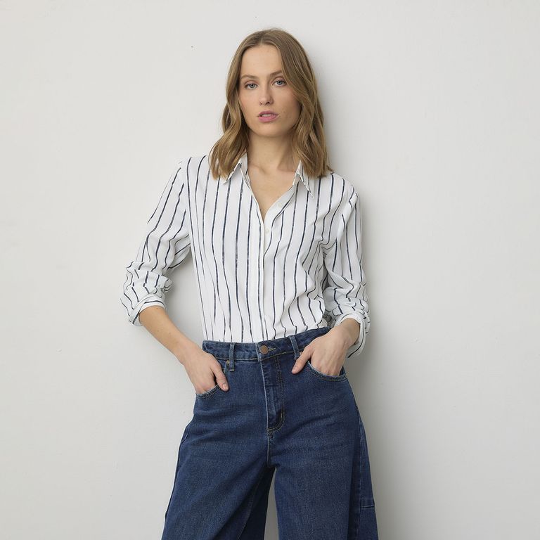 Blusa Rayas Mujer