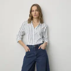 BASEMENT - Blusa Rayas Mujer
