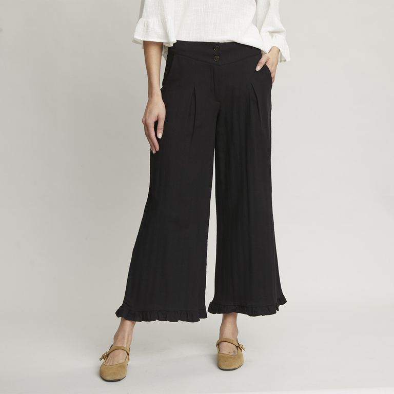 Pantalón Flare Tiro Alto Mujer