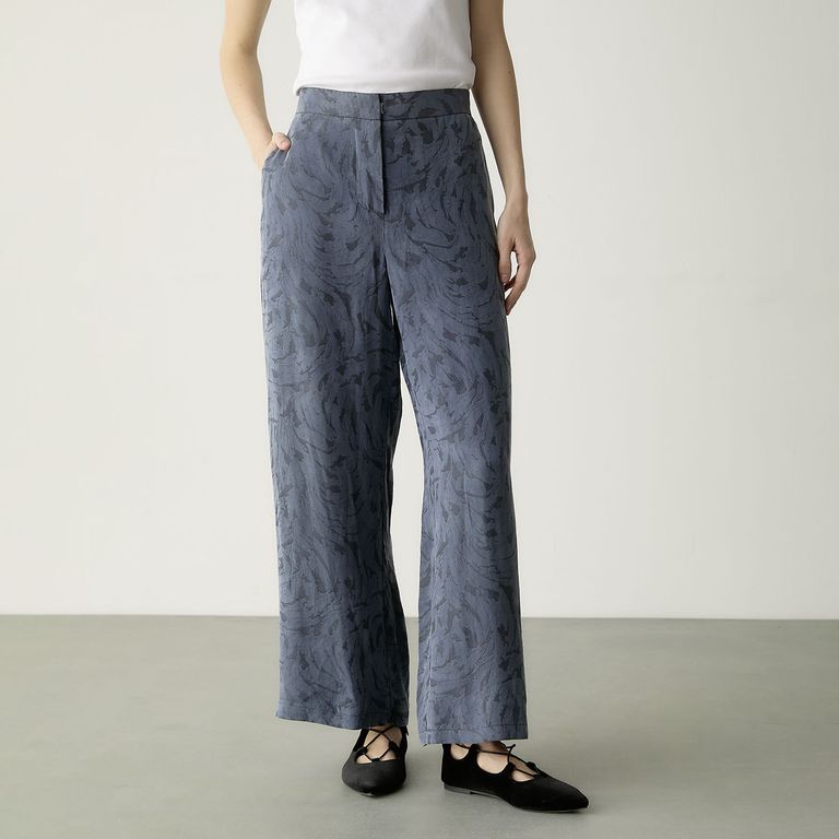 Pantalón Wide Leg Tiro Medio