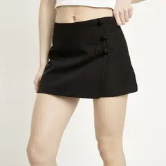 SYBILLA - Falda Short Alamares Mujer