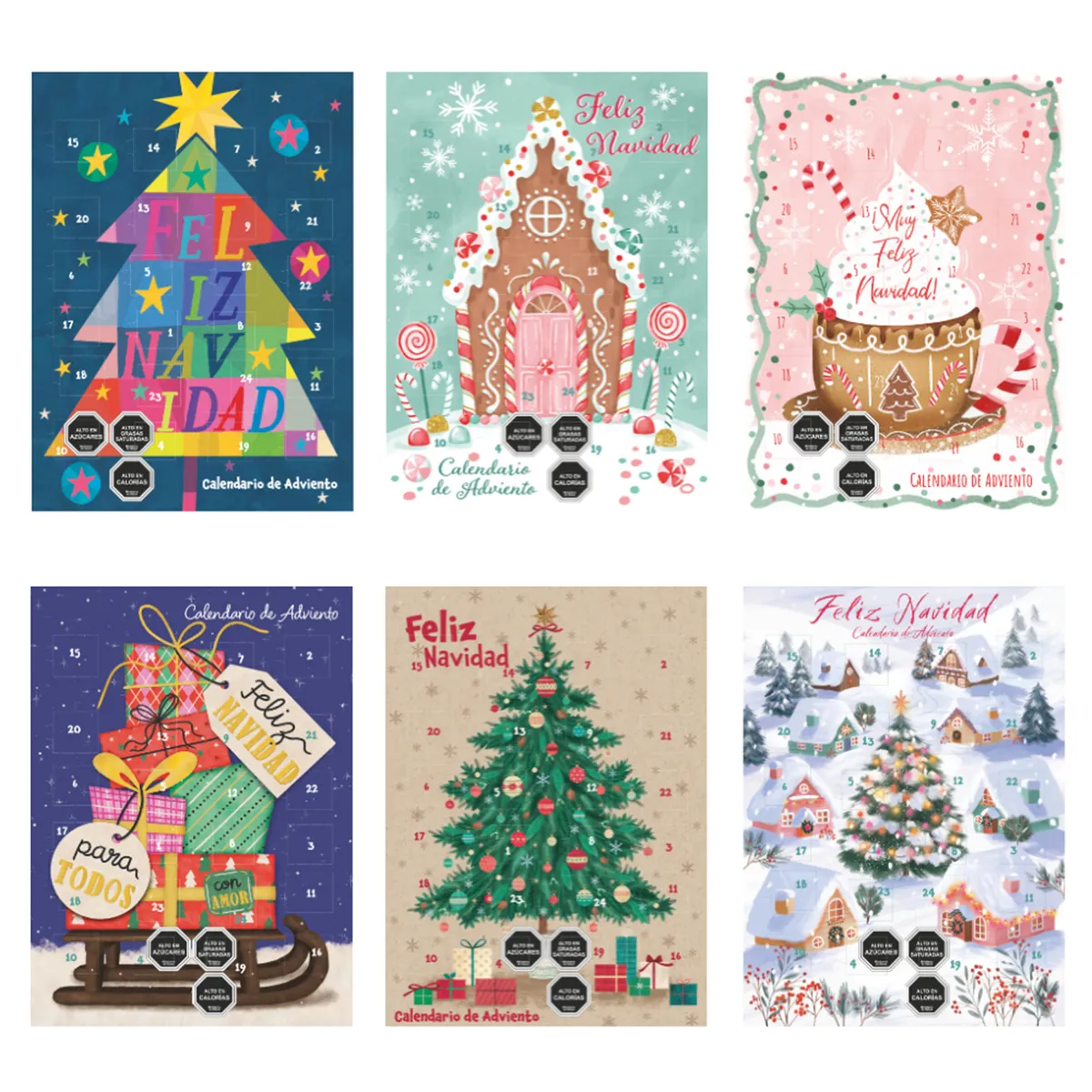 WINDEL - Calendario de Adviento Navideño Chocolate 75gr (color del producto al azar)