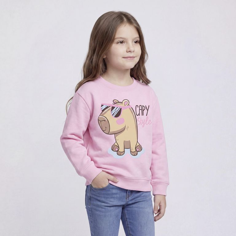 Polerón Niña Capibara Algodón Peruano