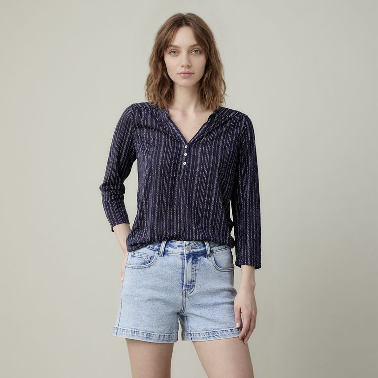 Polera Mujer Manga 3/4 Casual