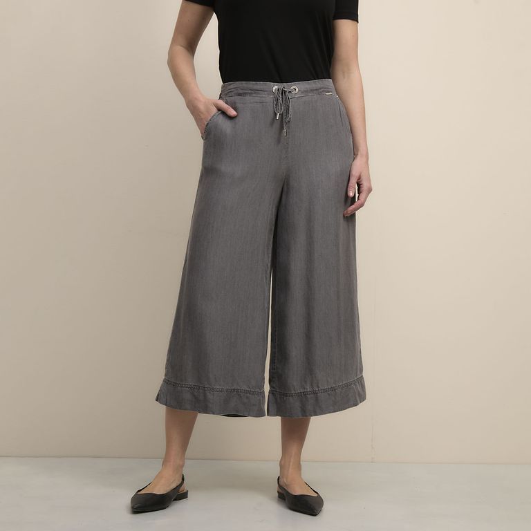 Pantalón Wide leg Tiro Alto Mujer