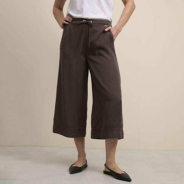 Pantalón Wide leg Tiro Alto Mujer