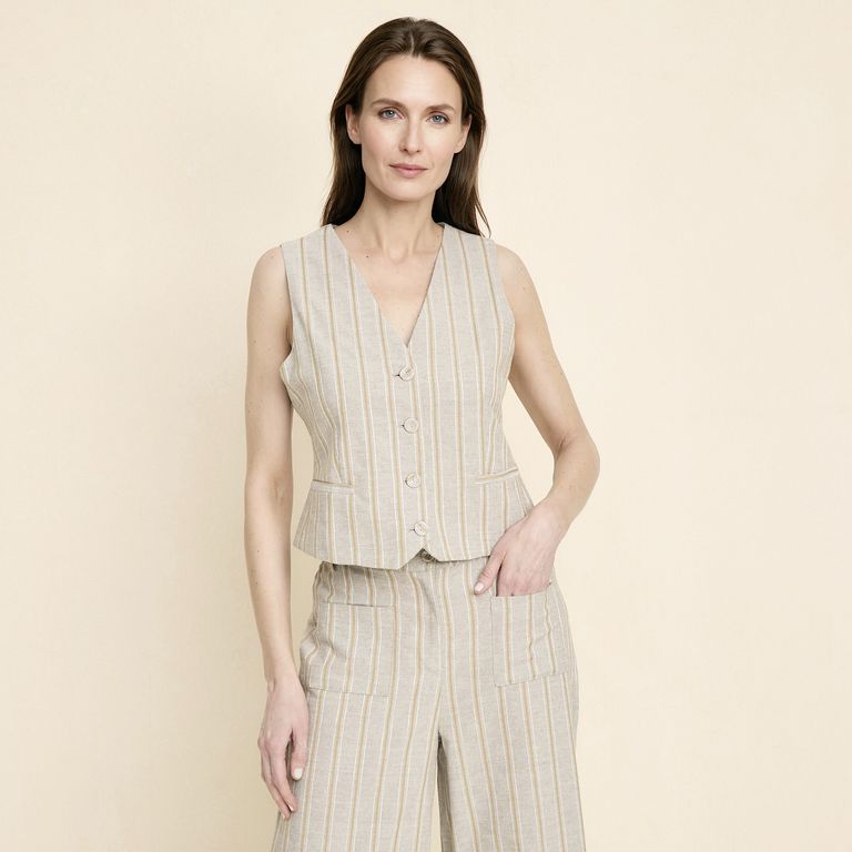 Vest Rayas Mujer