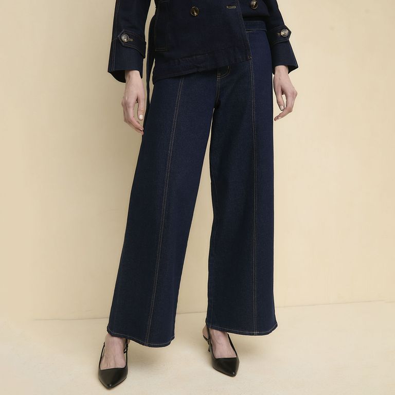 Jeans Wide leg Tiro Alto Mujer