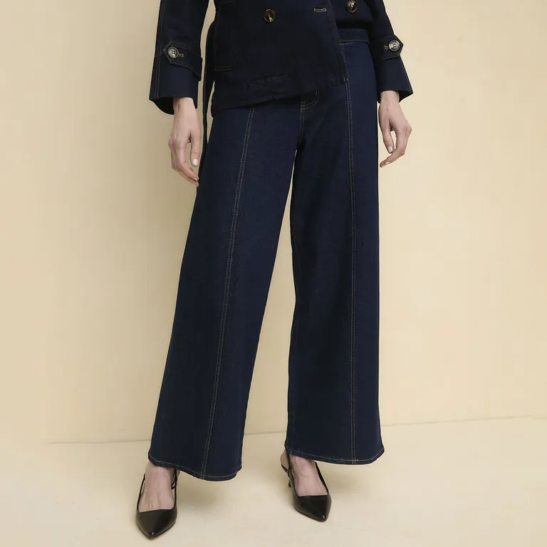 Jeans Wide leg Tiro Alto Mujer