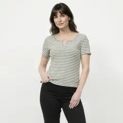 NEWPORT - Polera Manga Corta Mujer