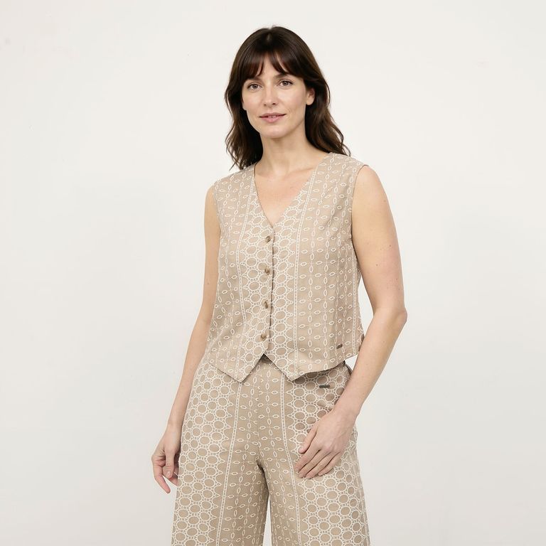 Blusa Manga Corta Mujer