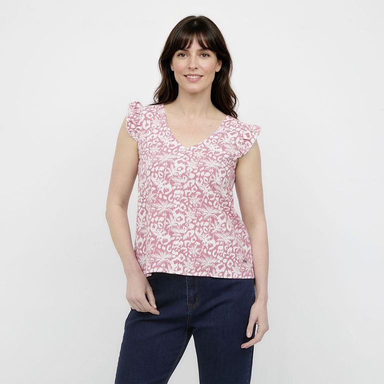 Blusa Manga Corta Mujer