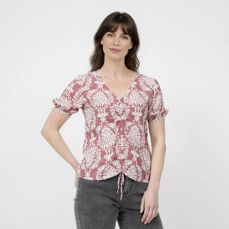 Blusa Manga Corta Mujer
