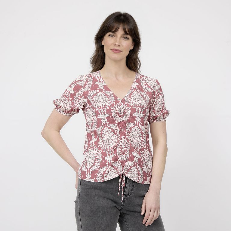 Blusa Manga Corta Mujer