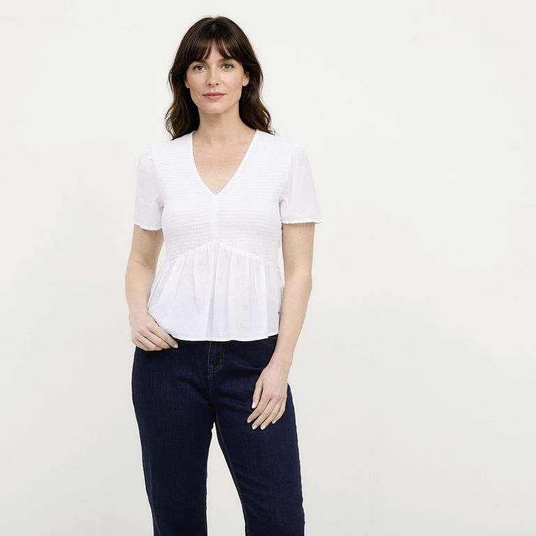 Blusa Manga Corta Mujer