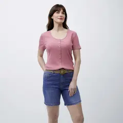 NEWPORT - Polera Manga Corta Mujer