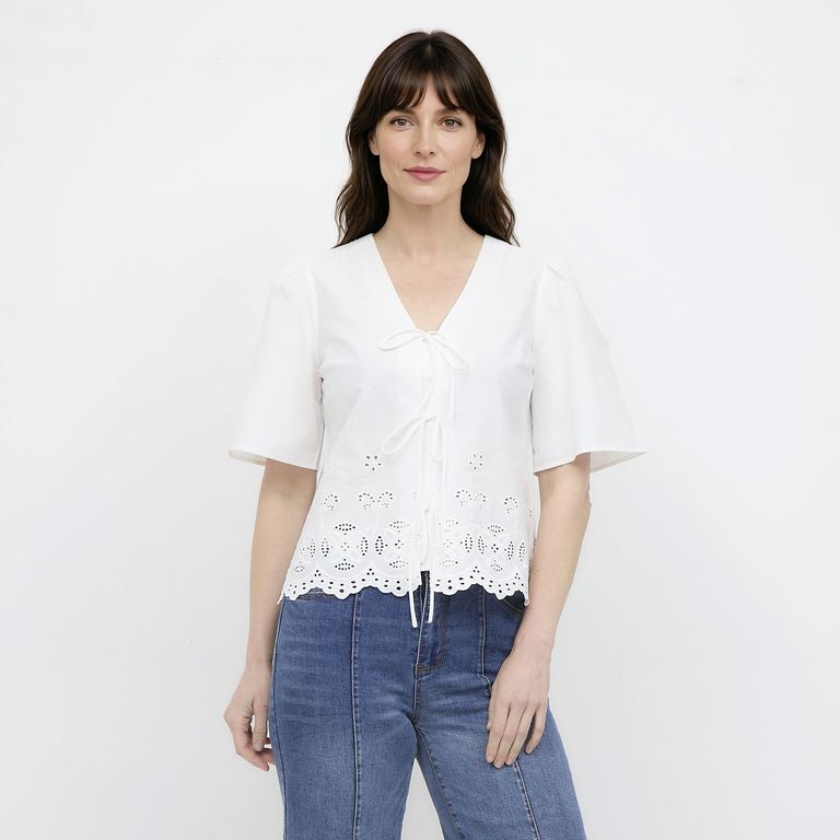Blusa Manga Corta Mujer
