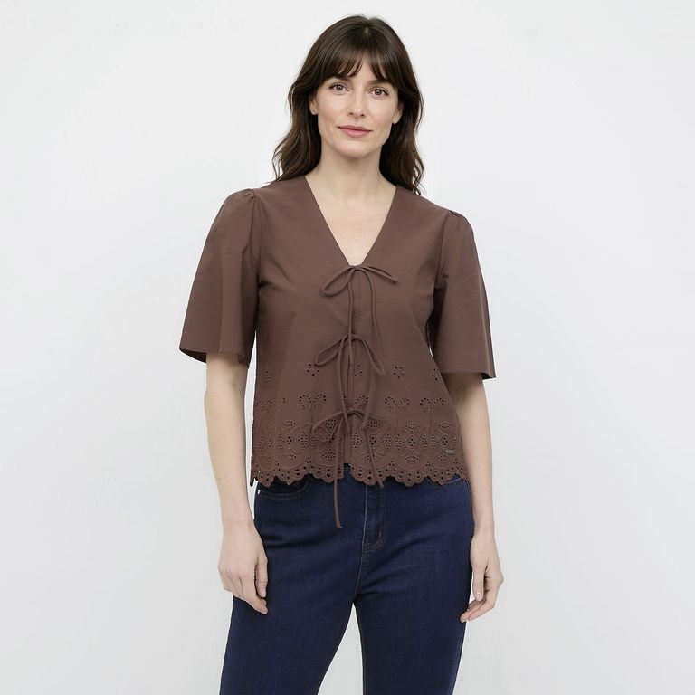 Blusa Manga Corta Mujer